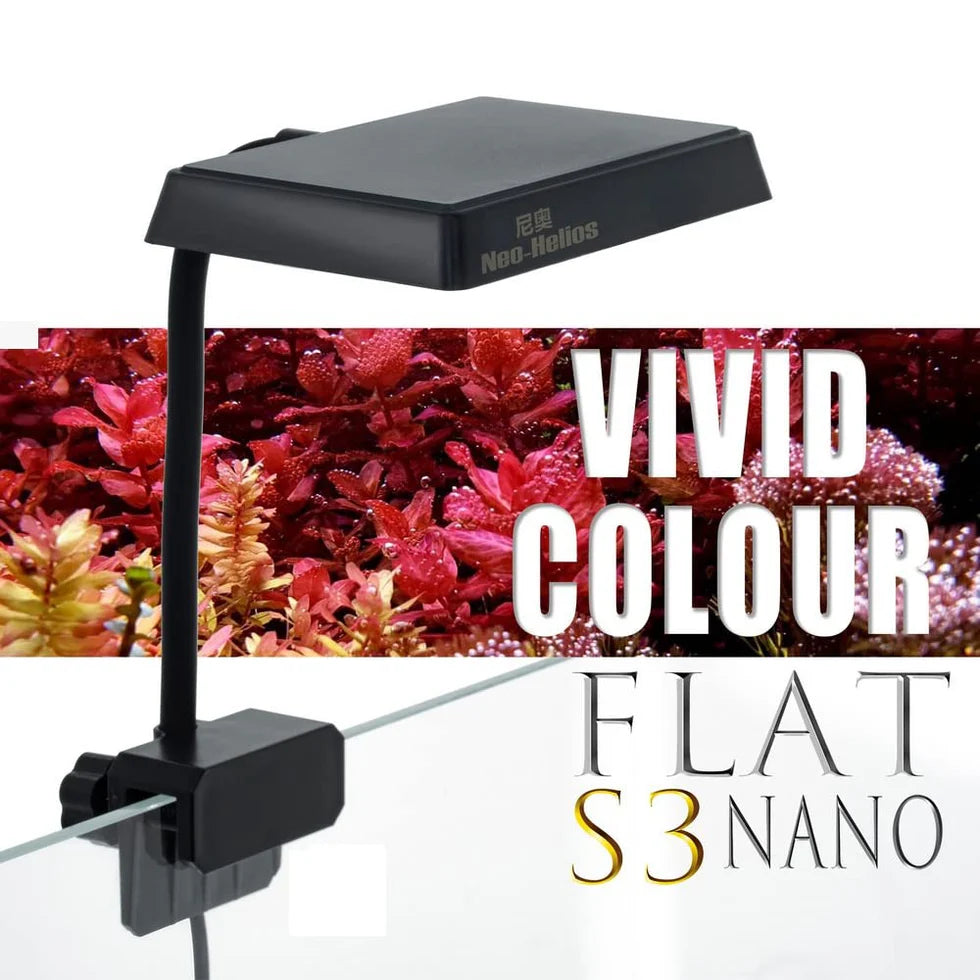Neo Helios Flat Nano S3 Plus 13W Full Spectrum LED Light for Planted Aquarium