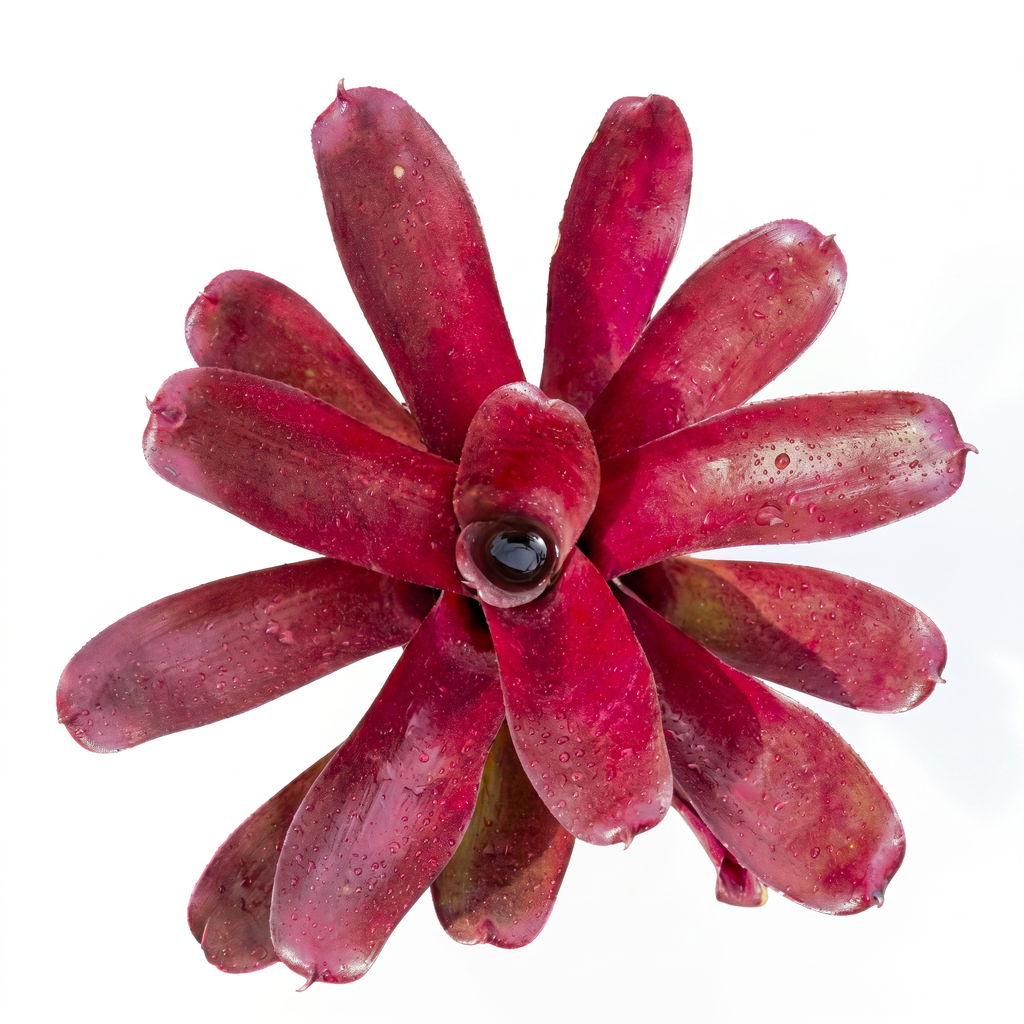 Neoregelia 'Volcano' (Mini) – Red Bromeliad for Terrariums & Vivariums | India