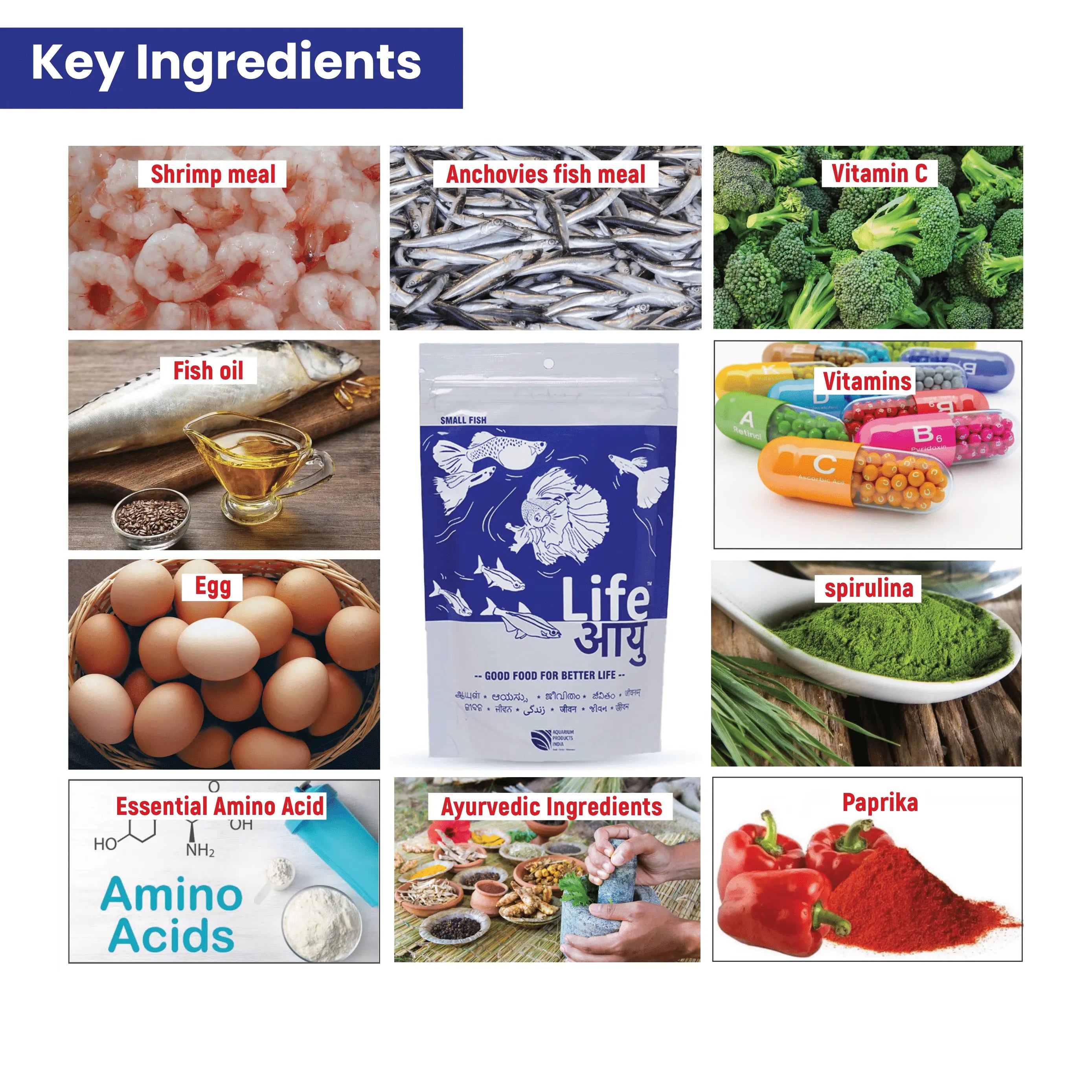Life AAYU Neutral Fish Food – Ayurvedic Daily Diet for All Fish Sizes Aquarium Products India