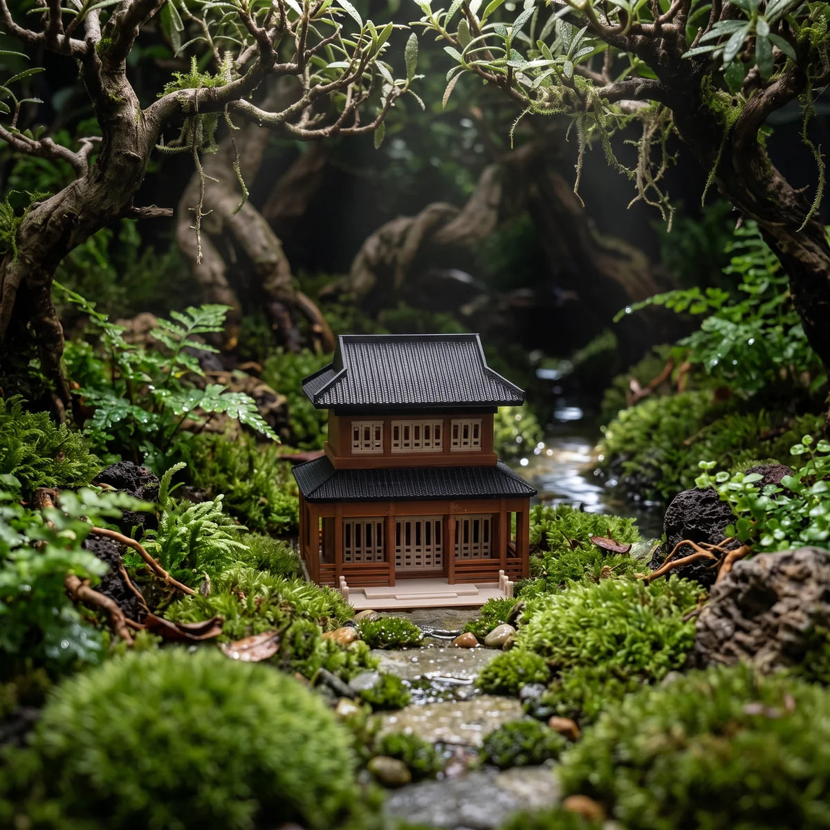 New-Style Double-Story Building (Aquarium & Terrarium Decor)