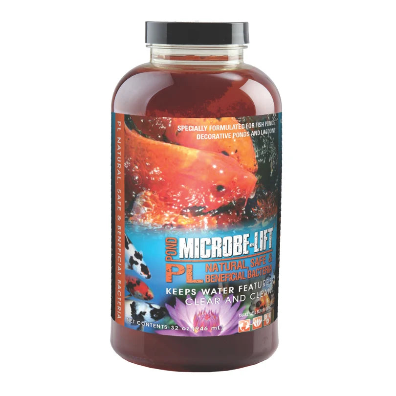 MICROBE-LIFT PL Beneficial Bacteria for Ponds | Reduces Ammonia & Nitrite | Sludge & Dead Algae Breakdown | Odor Control