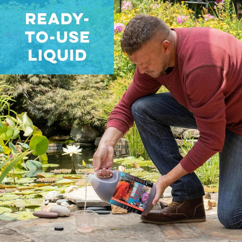 MICROBE-LIFT PL Beneficial Bacteria for Ponds | Reduces Ammonia & Nitrite | Sludge & Dead Algae Breakdown | Odor Control