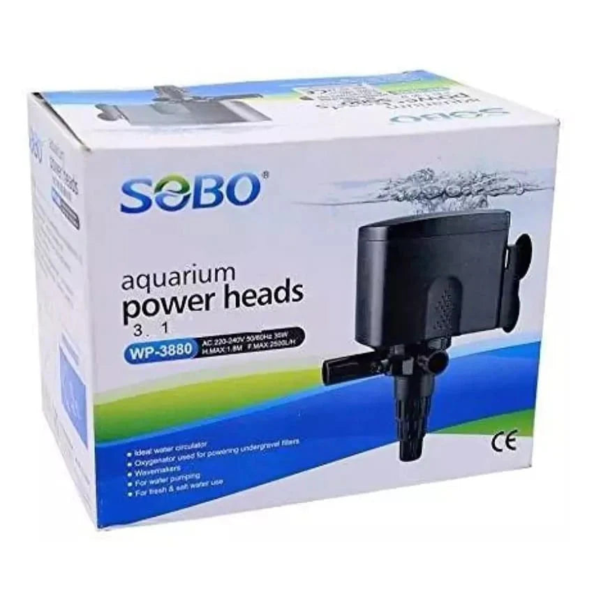 SOBO WP-3880 Aquarium Submersible Pump Power Head (35W) – 2500L/H Onyxaqua