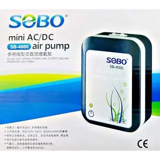 SOBO SB-4000 AC / DC Air Pump Silent Rechargeable Oxygen Pump for Fishing Aquarium Fish Tank Fish Bazaar