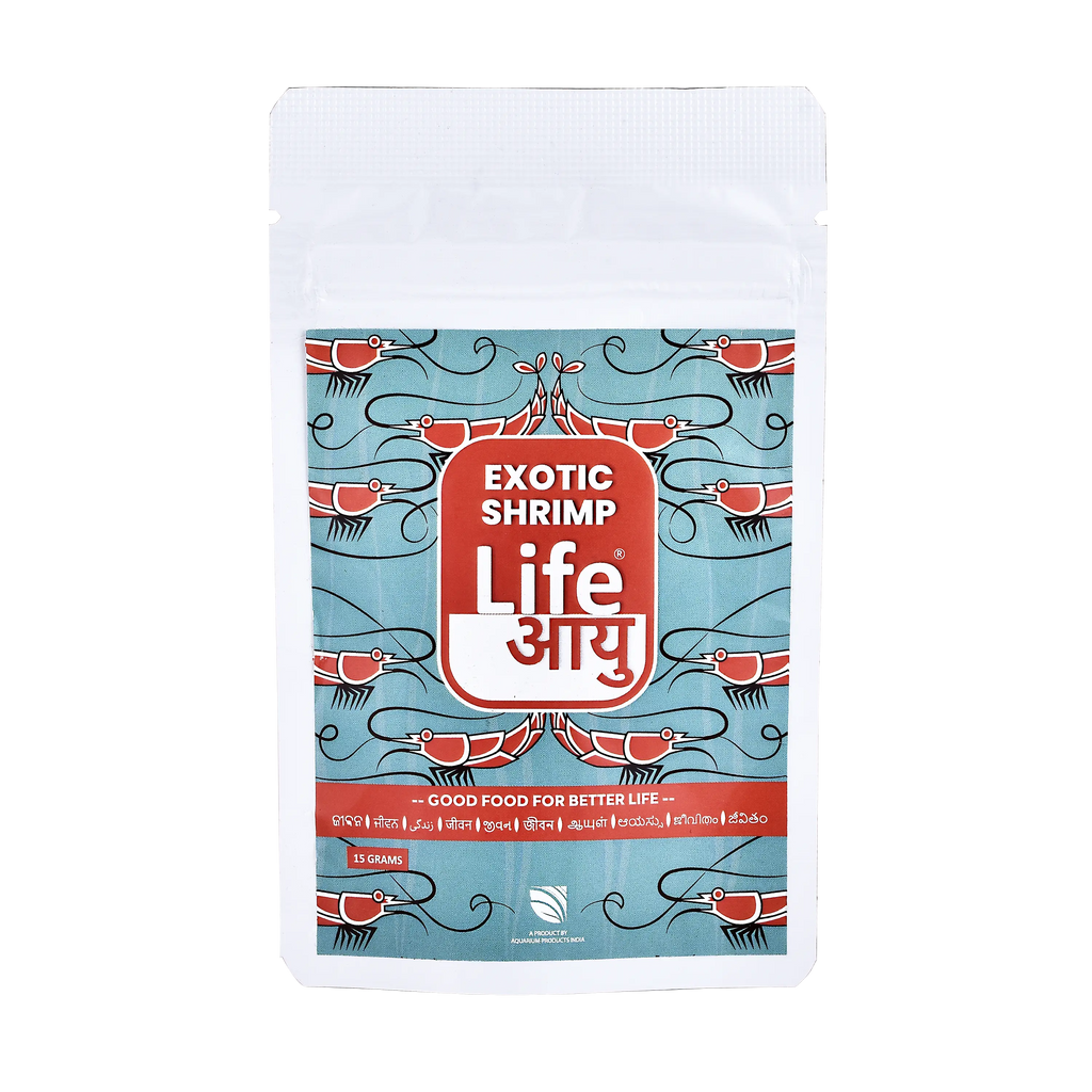 Life Aayu Shrimp Exotic Food 15g - Best Growth & Breeding Aquarium Products India