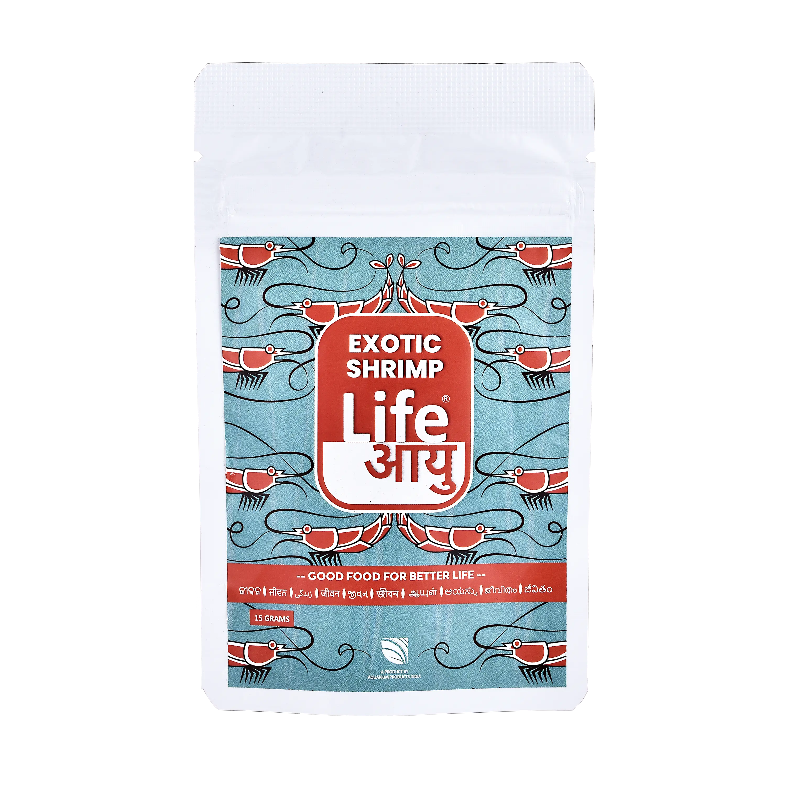 Life Aayu Shrimp Exotic Food 15g - Best Growth & Breeding Aquarium Products India