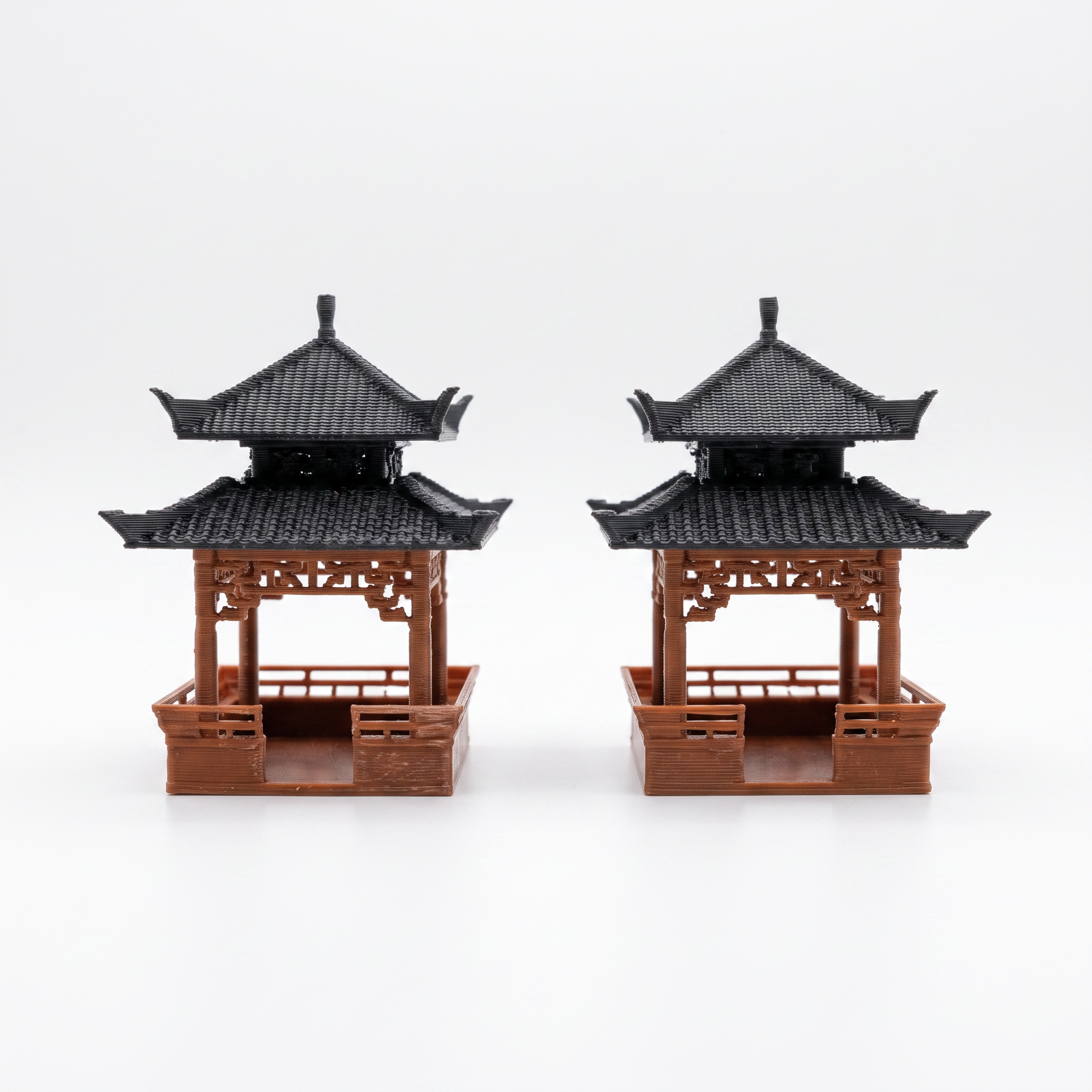 Small Double-Story Pavilion (Aquarium & Terrarium Decor) Front View