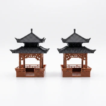 Small Double-Story Pavilion (Aquarium & Terrarium Decor)
