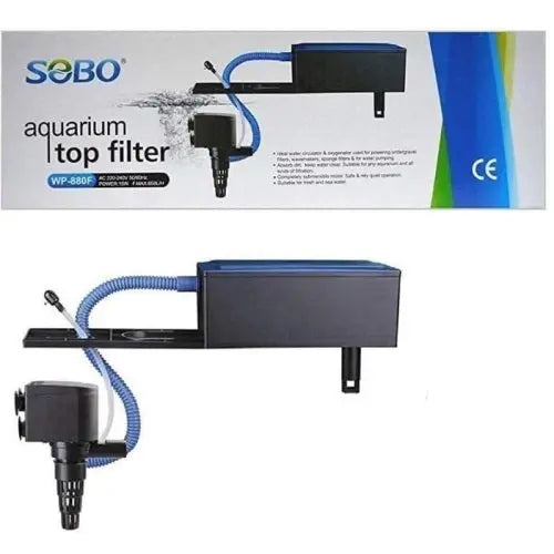 Sobo Aquarium Top Filter Wp-880f Power:-15w | F.Max:650l/Hr Power Aquarium Filter Fish Bazaar