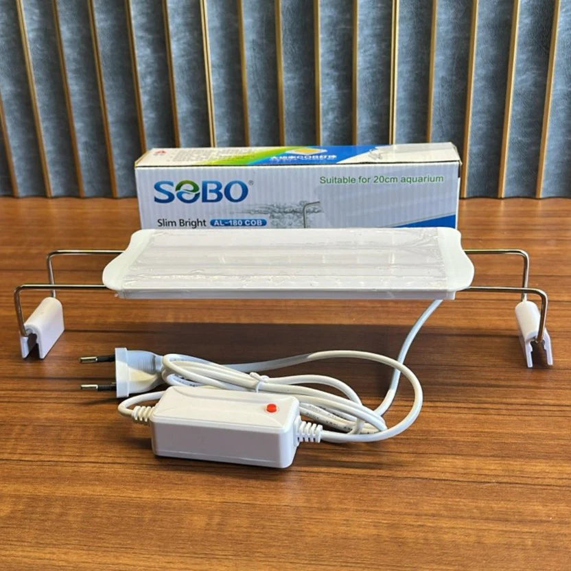 Sobo AL-180 COB Plant Lamp (8W) – Slim Bright LED Light for 20cm Planted Aquariums
