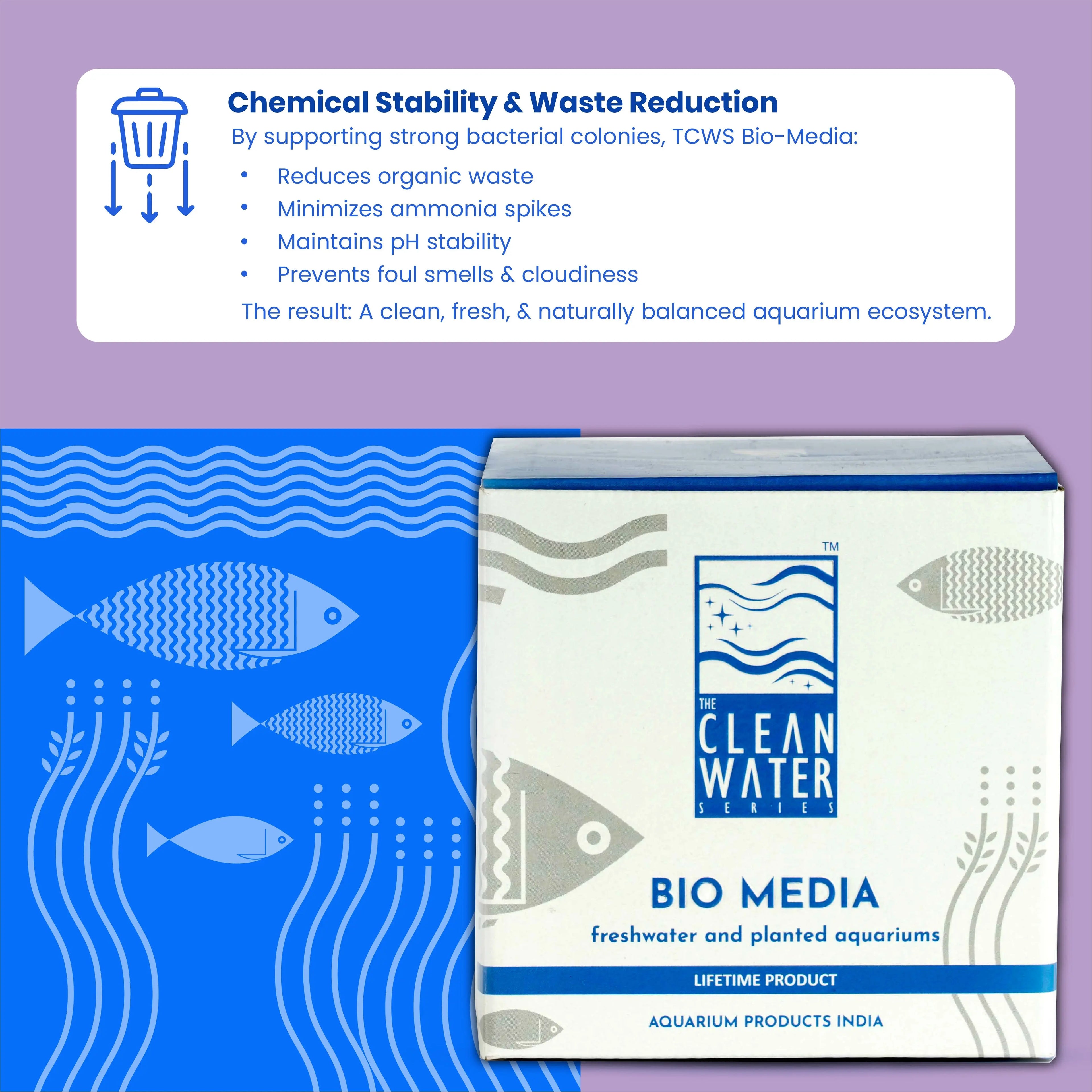 The Clean Water Series (TCWS) BIO-MEDIA - Fresh water & Planted Aquarium Aquarium Products India