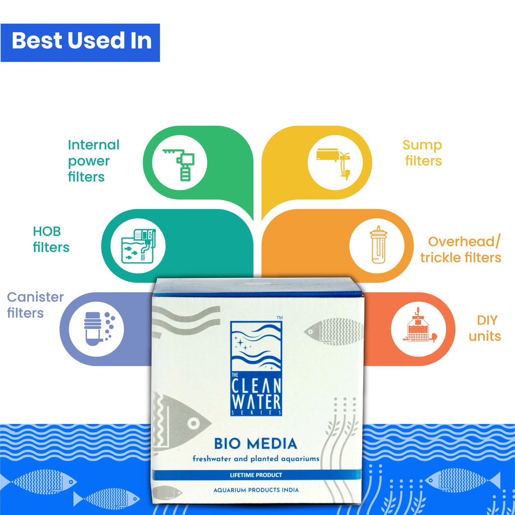 The Clean Water Series (TCWS) BIO-MEDIA - Fresh water & Planted Aquarium Aquarium Products India