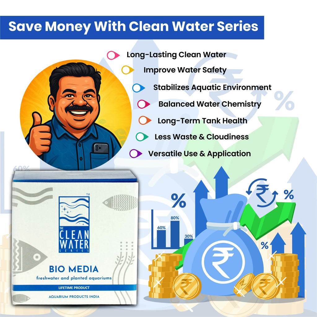 The Clean Water Series (TCWS) BIO-MEDIA - Fresh water & Planted Aquarium Aquarium Products India