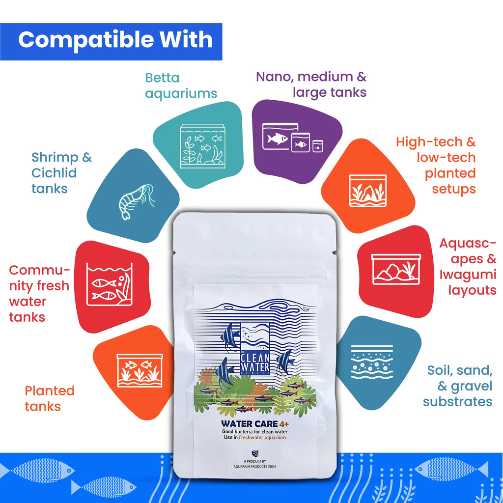 TCWS Water Care 4+ : Easy Water Treatment for Aquariums Aquarium Products India