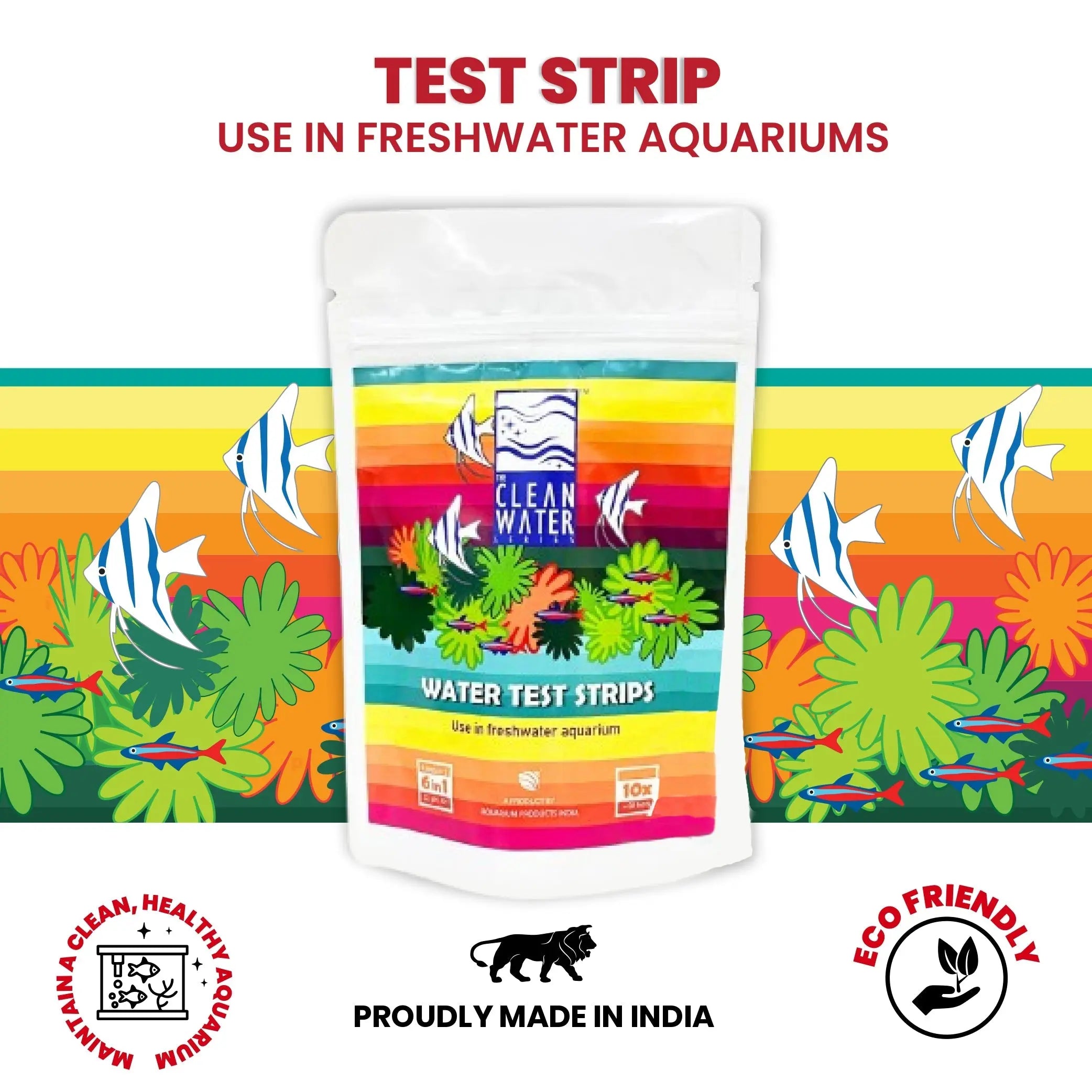 The Clean Water Series (TCWS) Water Test Strips Aquarium Products India
