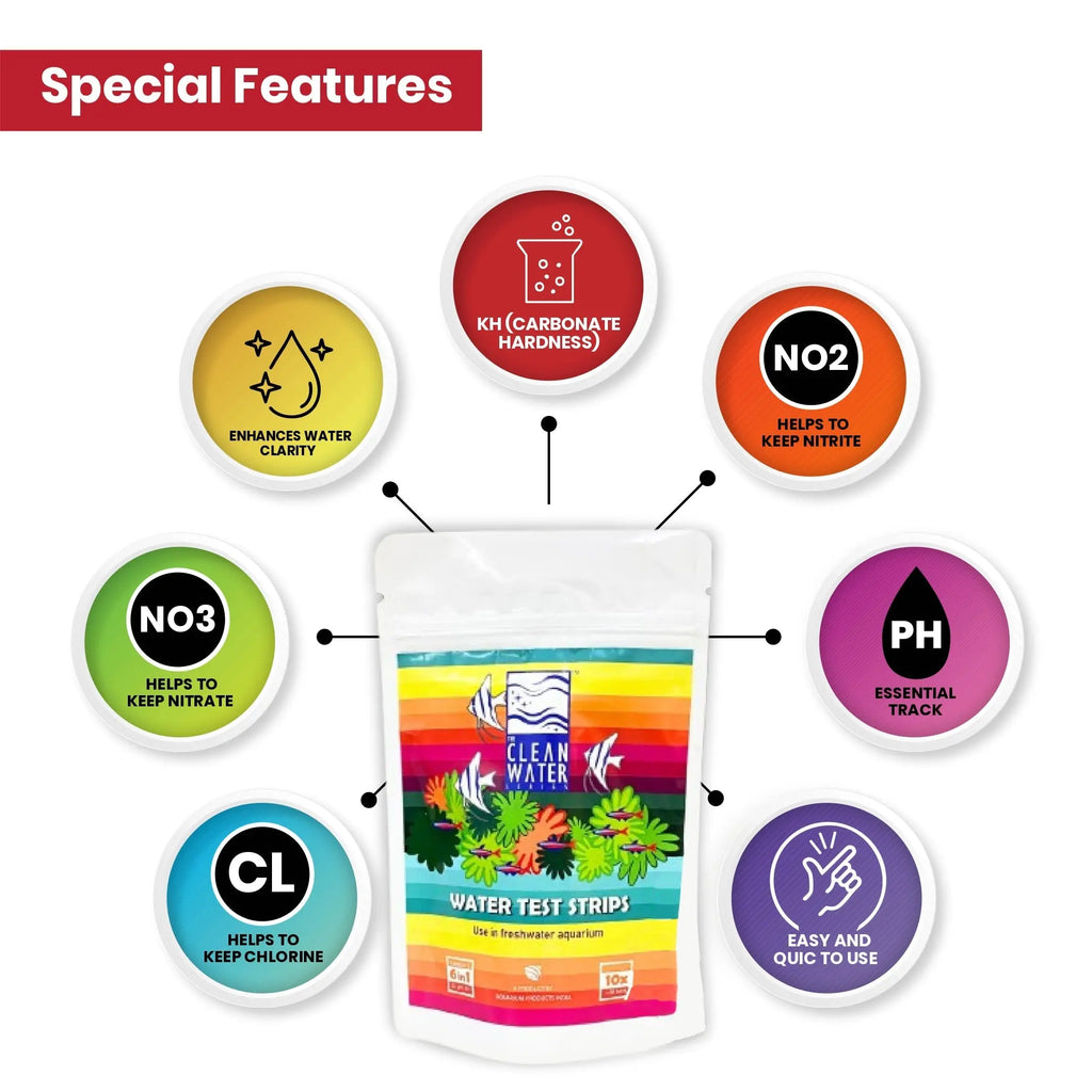 The Clean Water Series (TCWS) Water Test Strips Aquarium Products India
