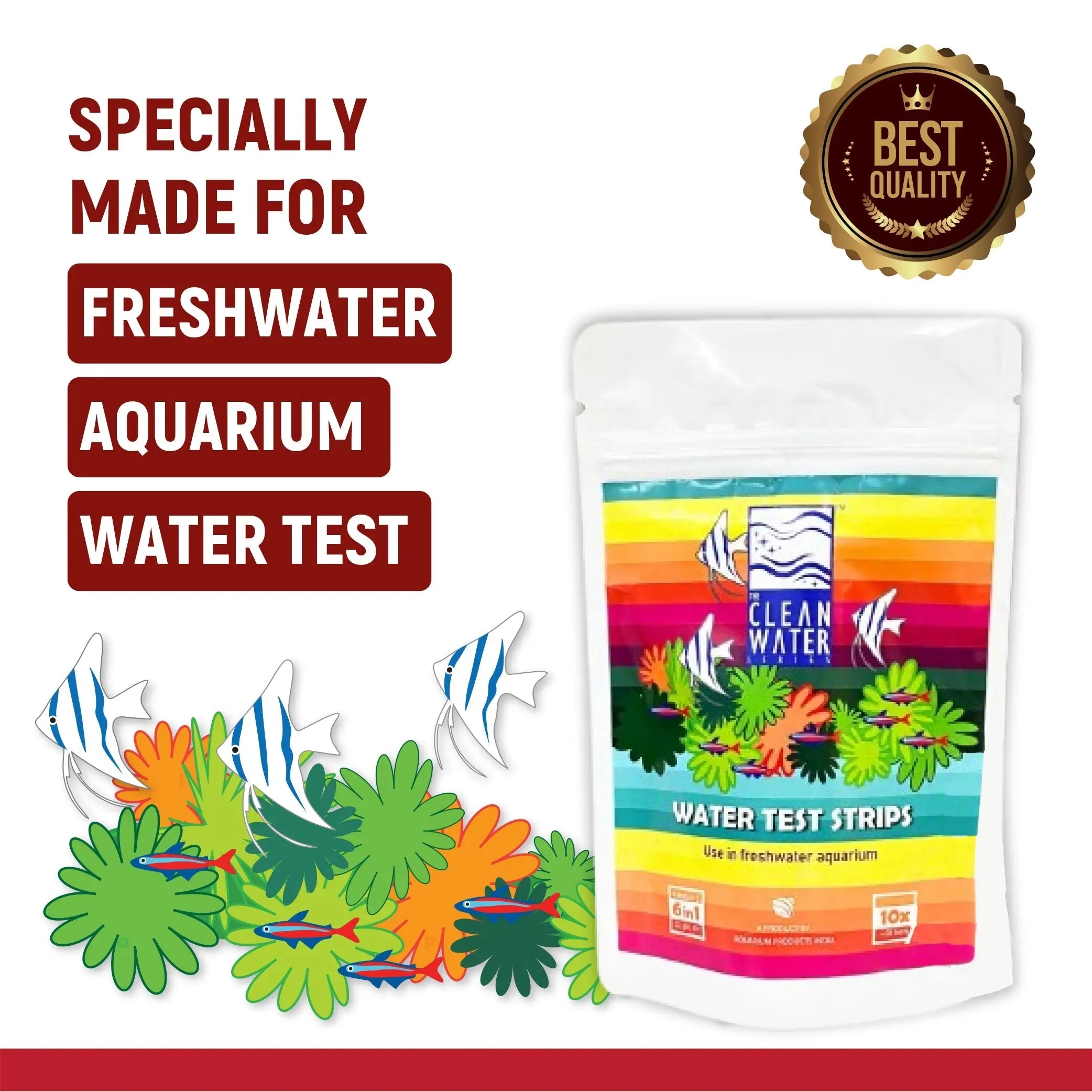 The Clean Water Series (TCWS) Water Test Strips Aquarium Products India