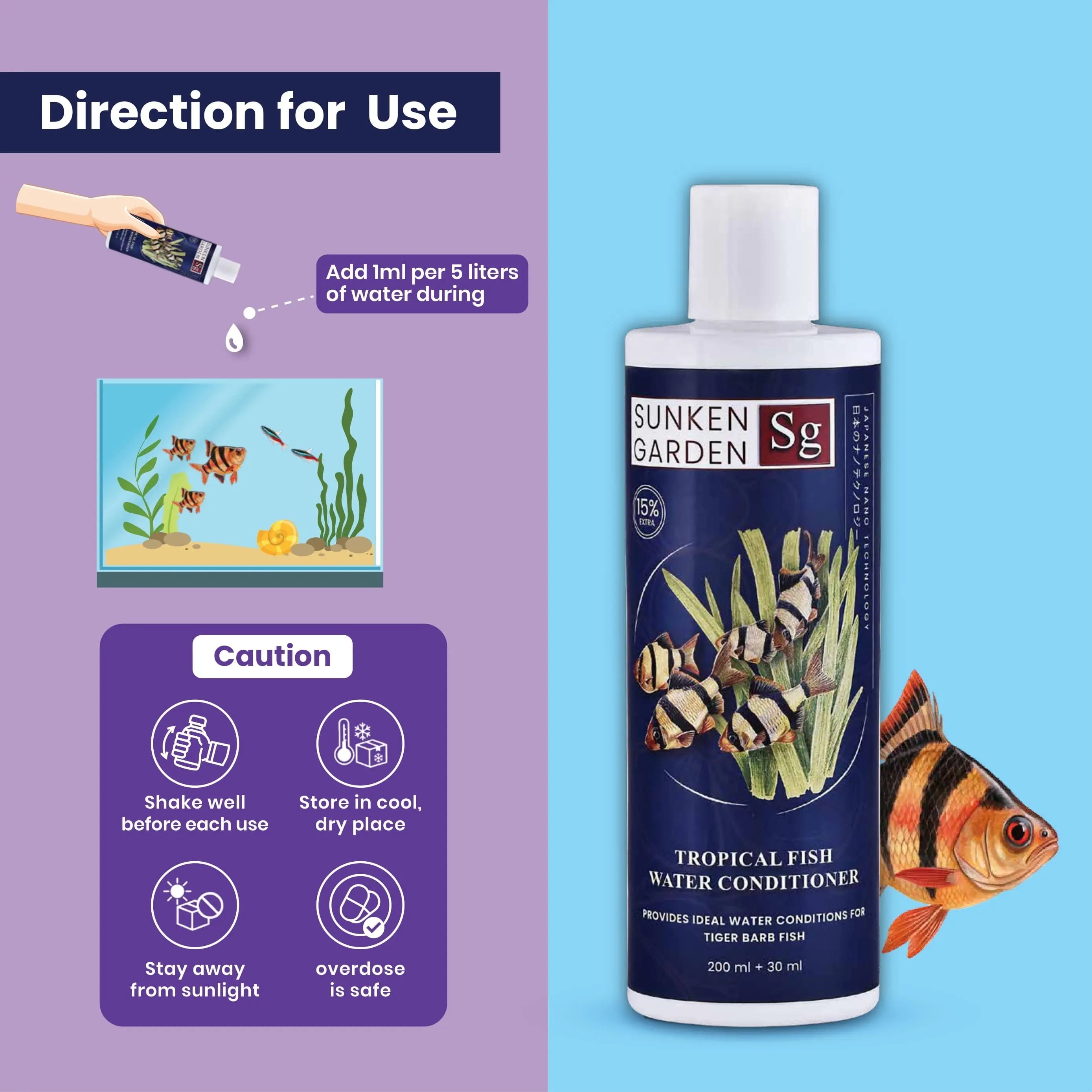 Sunken Garden Tropical Fish Water Conditioner Sunken Garden Pvt Ltd