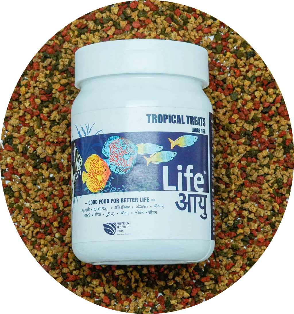 Life AAYU Tropical Treats Fish Food 70g - Spirulina Micro-Pellets | Buy Online India