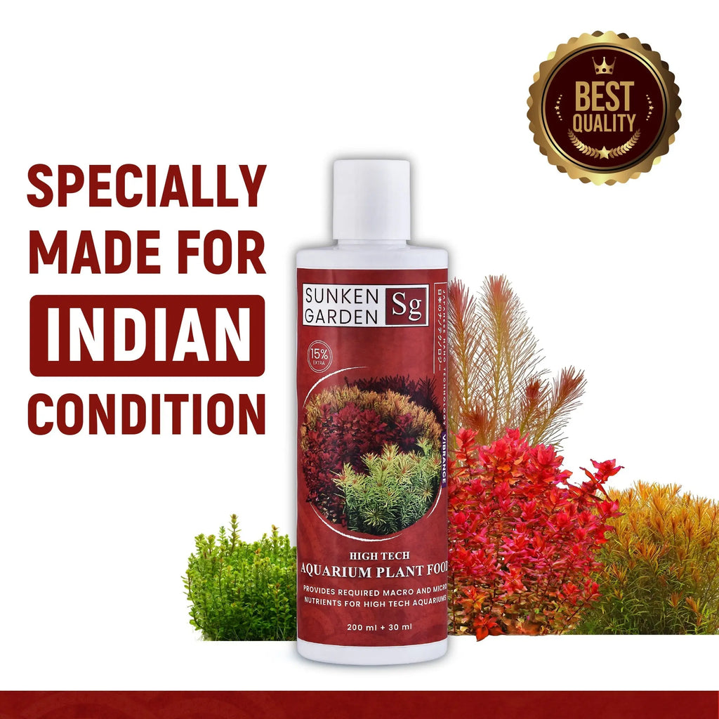 Sunken Garden Vibrance – Dutch Style Aquarium Fertilizer | All-in-One Formula for Bushy Plant Growth | CO₂ & Non-CO₂ Compatible Aquarium Products India