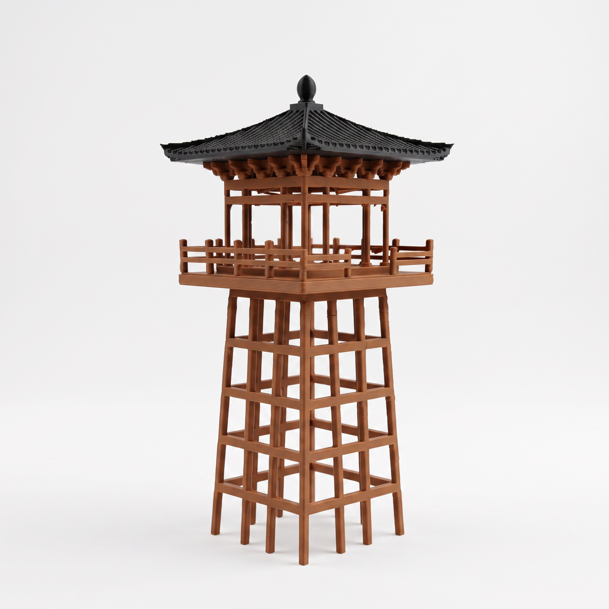 Watch Tower Pagoda (Aquarium & Terrarium Decor) Front View
