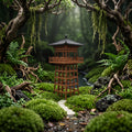 Watch Tower Pagoda (Aquarium & Terrarium Decor)