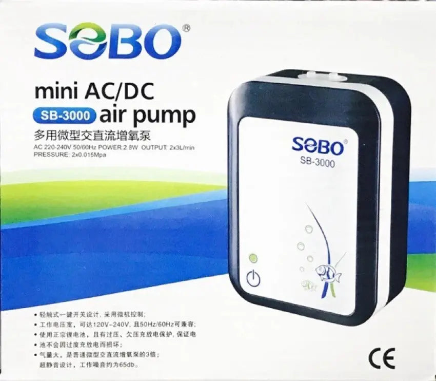 Sobo AC/Dc Air Pump SB 3000 Fish Bazaar