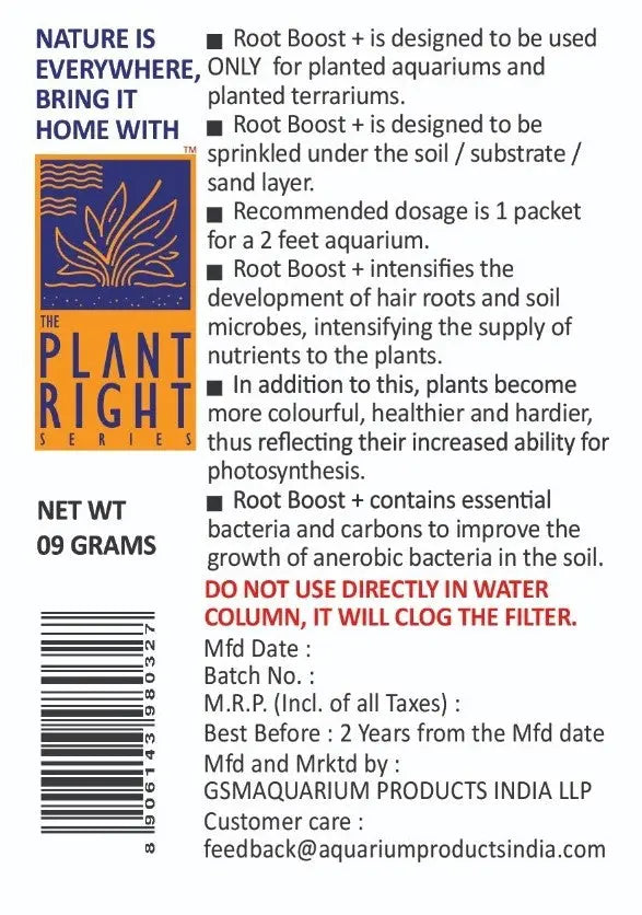 The Plant Right Series (TPRS) Root Boost + – Enhance Plant Growth and Root Development Back Information