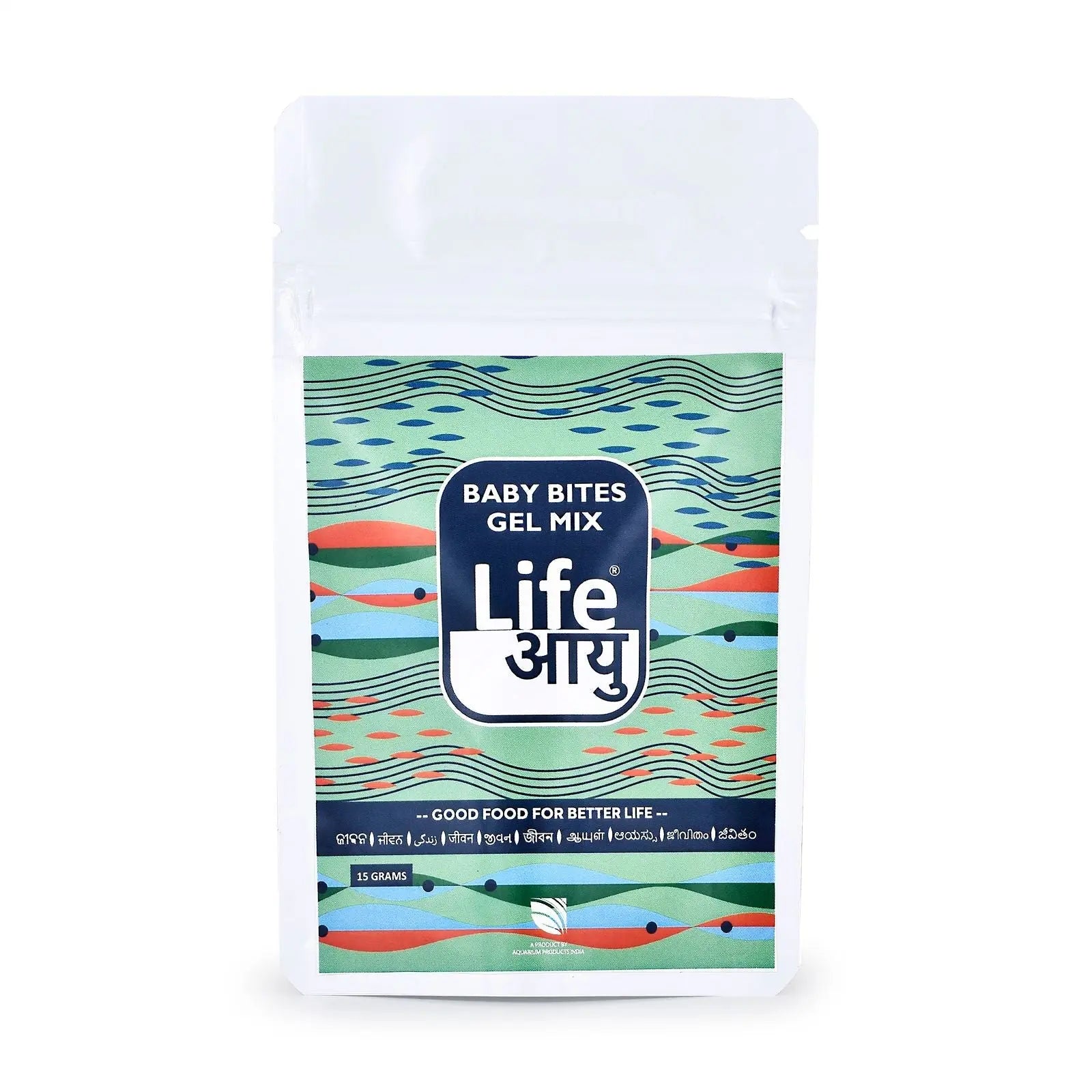 Life Aayu Baby Bites Gel Mix – 15g | High-Protein Gel Food for Baby Fish Growth & Immunity | With Digestive Enzymes Aquarium Products India