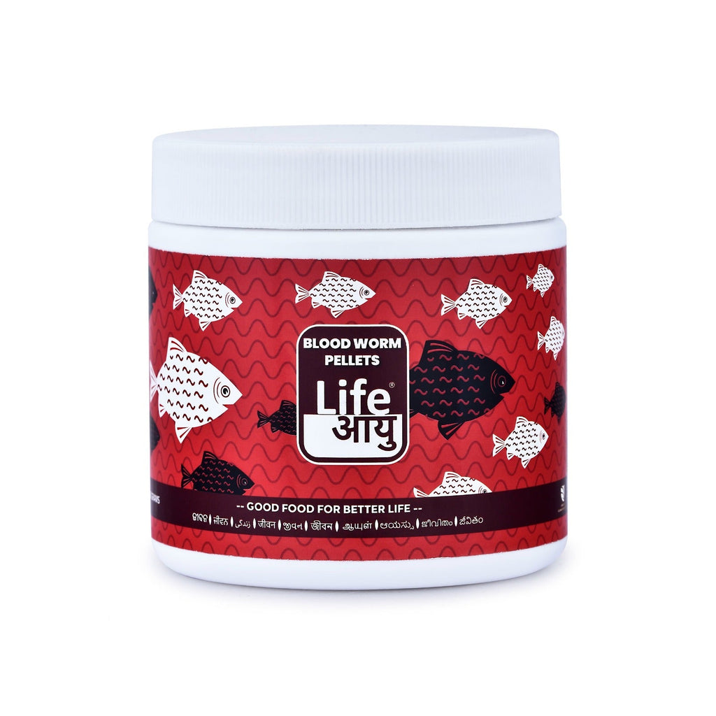 Life Aayu Blood Worm Pellets : High-Quality Blood Worm Pellets Fish Food