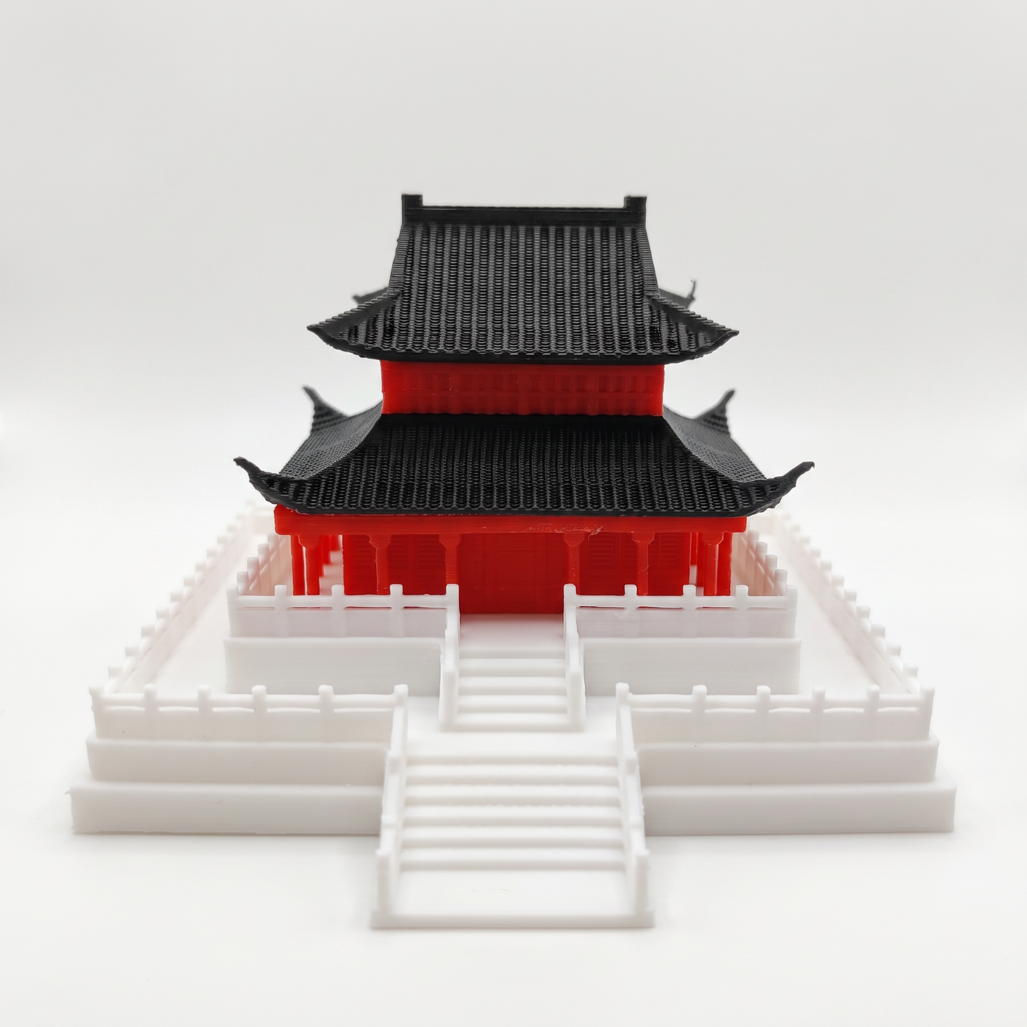 Xian Tower Pagoda (Aquarium & Terrarium Decor) Front View