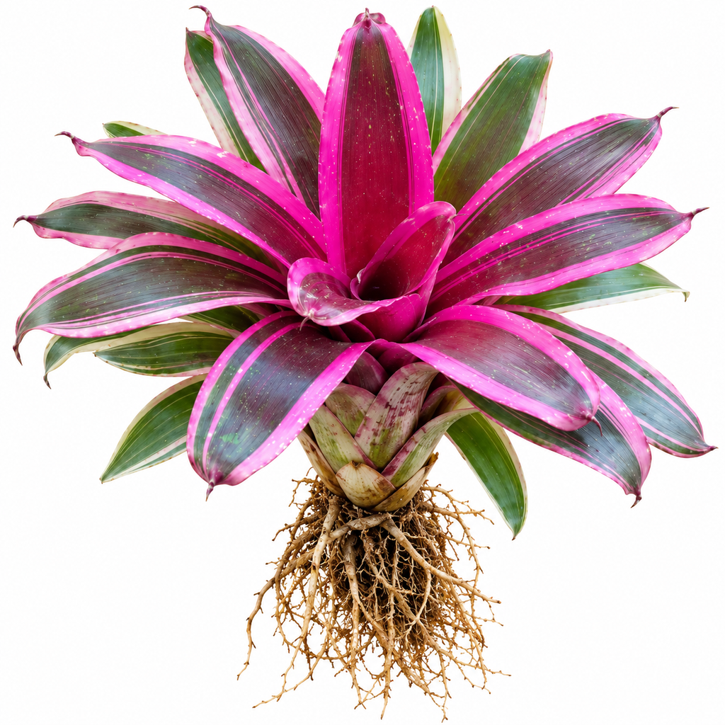 Neoregelia 'Assie Dreams' (Large) – Vivid Bromeliad for Vivariums | India
