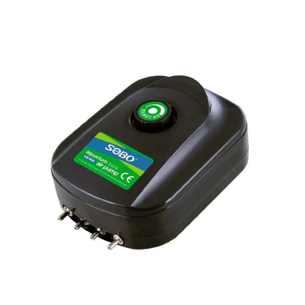 SOBO SB‑988 12W Adjustable Aquarium Air Pump – 4 Outlets, Silent Operation – Ideal for India (Freshwater & Marine Tanks) Fish Bazaar