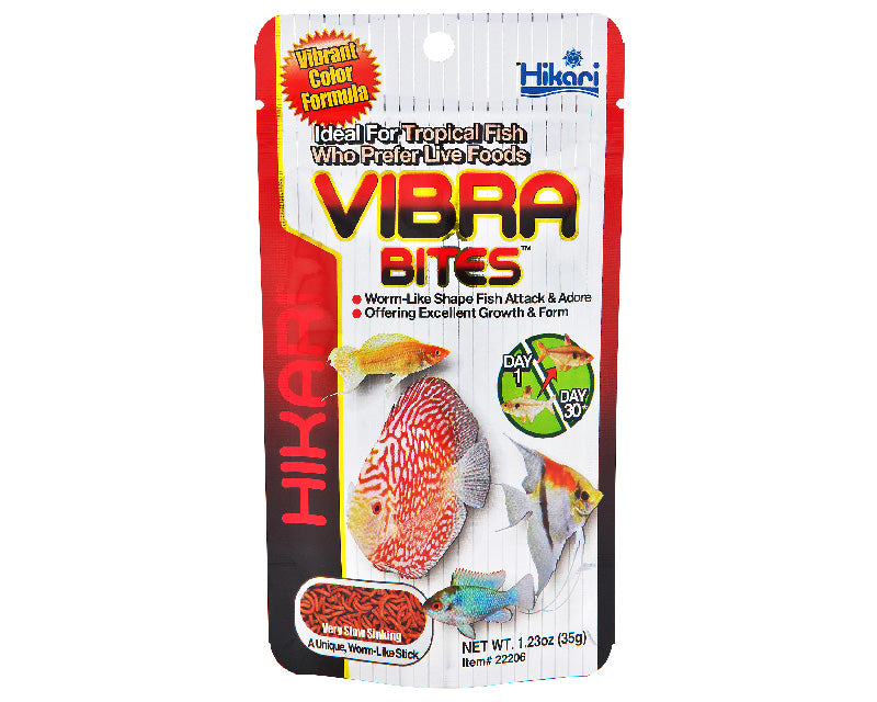 Hikari Tropical Vibra Bites – Live-Food-Look Colour Food for Tropical Fish